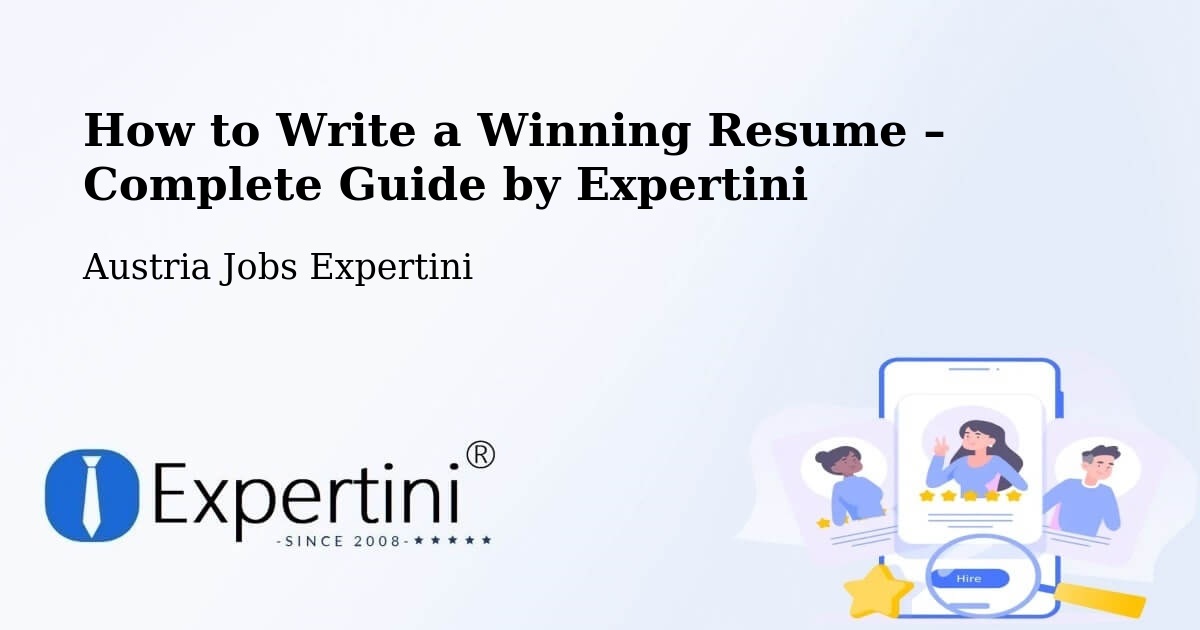 Resume Writing Guide for Job Seekers – Vösendorf - Vösendorf, Austria Jobs Expertini