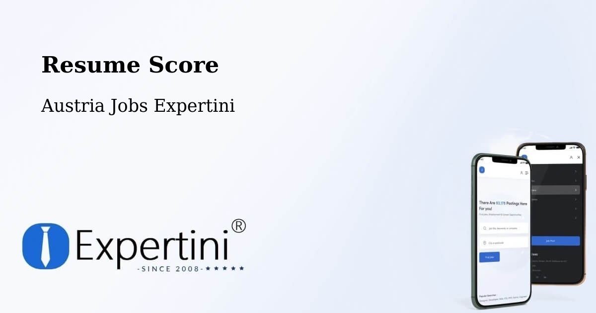 Resume Score & Job Description Match Tool – Vösendorf - Austria Jobs Expertini